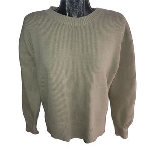 Philosophy Olive Green Knit Crewneck Sweater Size Large